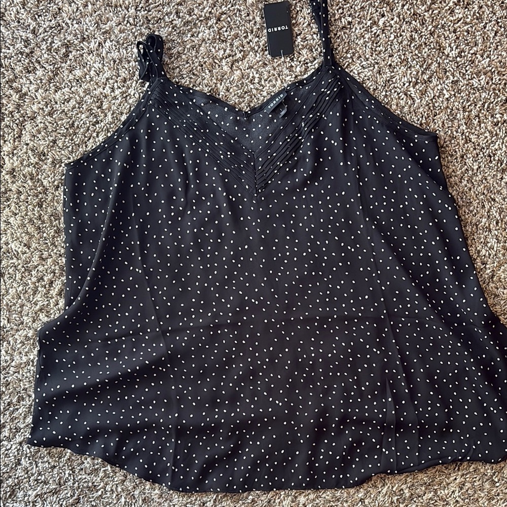 Torrid Black and White Camisole Top